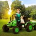 UENJOY 6V Tractor Powered Ride-On with Detachable Wagon, Remote Control, Music, Horn, Spring Suspension